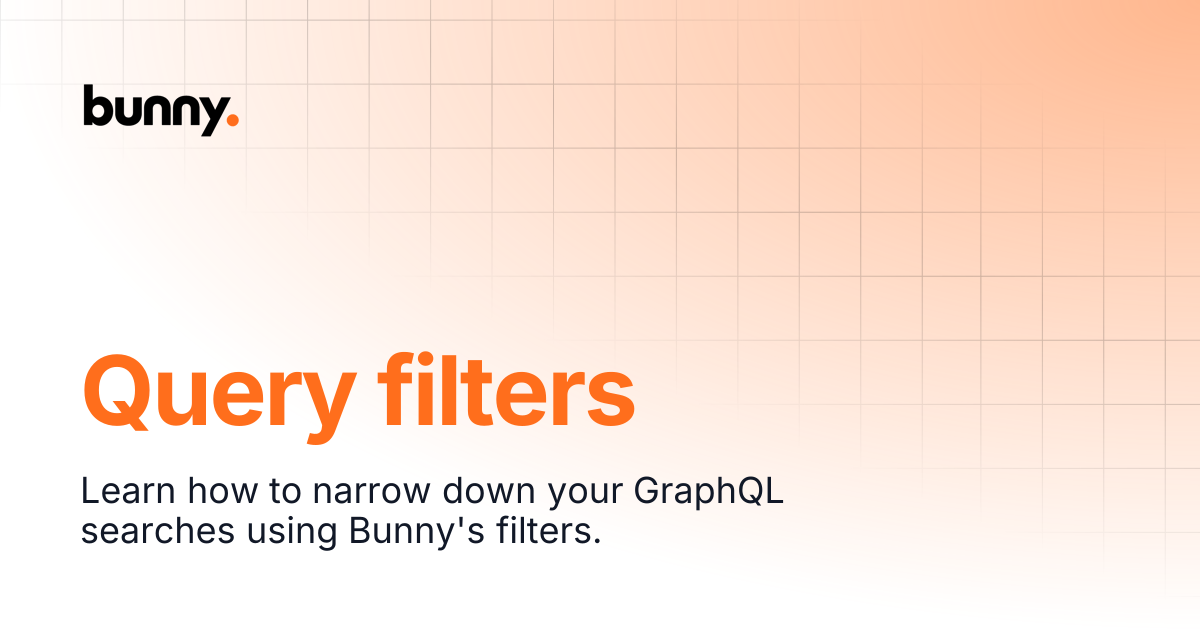 Query filters | Developer