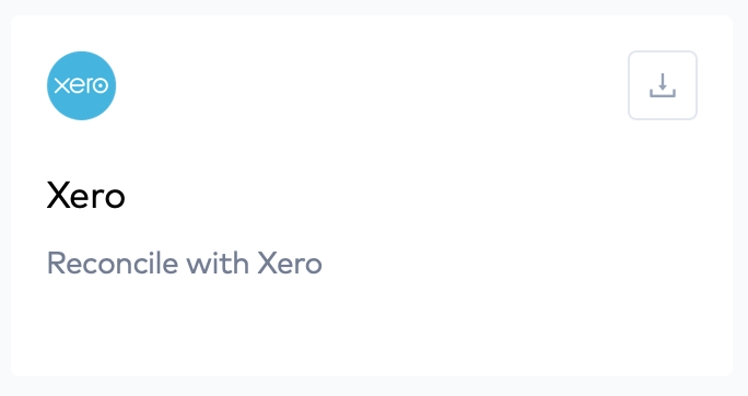 Xero integration card with the description Reconcile with Xero and an install button